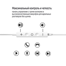 Гарнітура COLORWAY Wired Earphone Sound Wave White (CW-WD04WT)