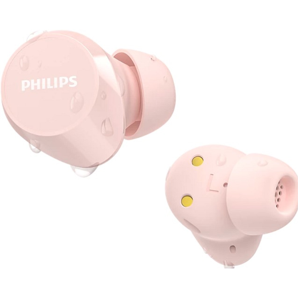 Гарнітура PHILIPS TAT1209 BT 5.3 IPX4 SBC Touch control pink (TAT1209PK/00) Кріплення TWS (без дроту)