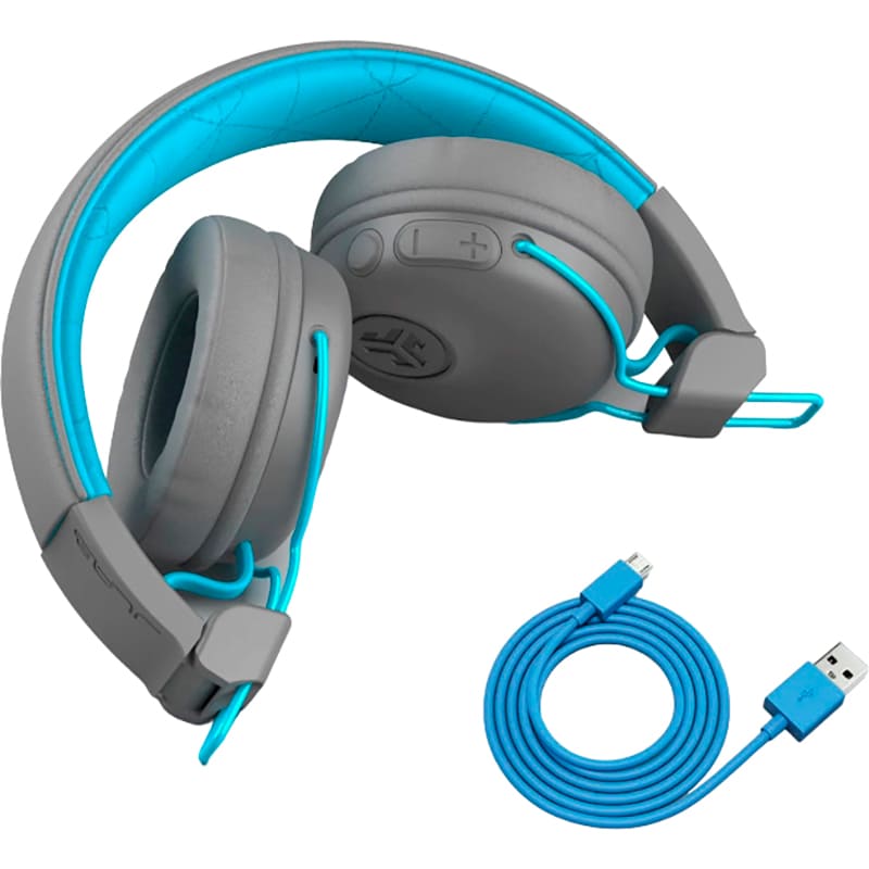 Гарнитура JLAB Studio Grey/Blue (IEUHBASTUDIORGRYBLU4) Конструкция накладные (накладываются на ухо)