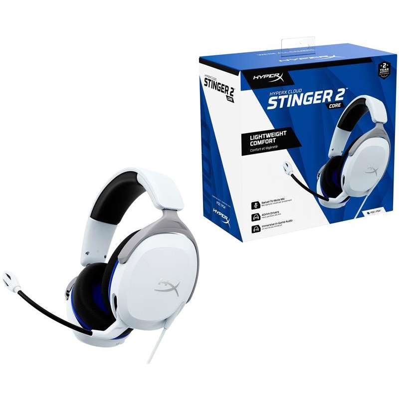 Гарнитура HYPERX Cloud Stinger 2 для PS5/PS4 White (6H9B5AA) Класс геймерская