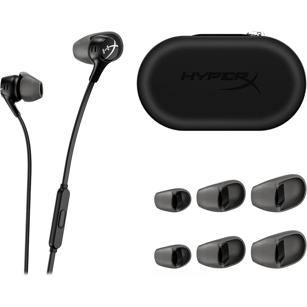 Навушники HyperX Cloud Earbuds II Black (70N24AA) Акустичне оформлення закриті