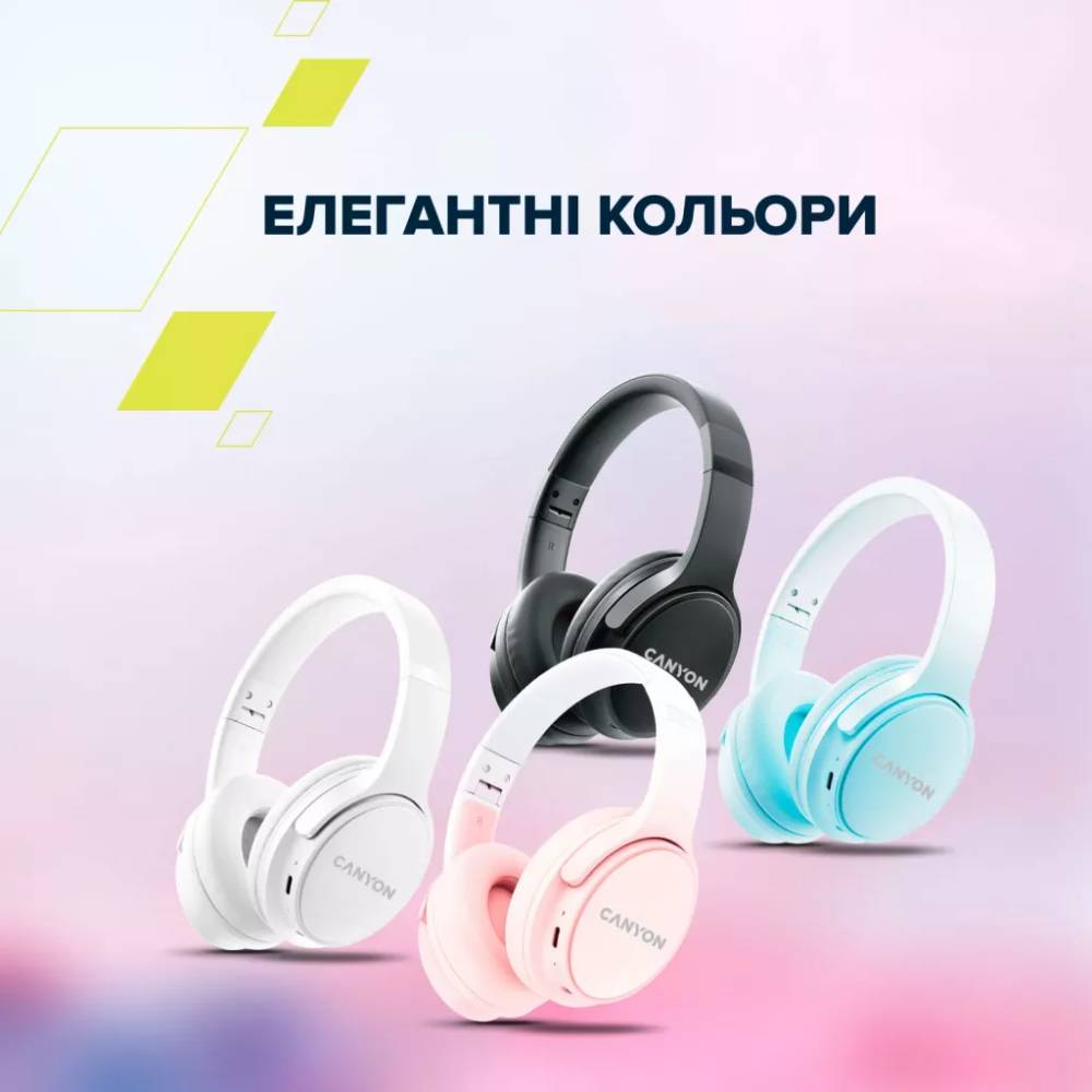 Изображение Гарнитура CANYON OnRiff 4 Bluetooth Black (CNS-CBTHS4B)