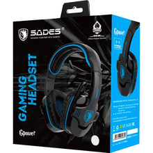 Гарнитура SADES SA-708GT Black/Blue (sa708blj)