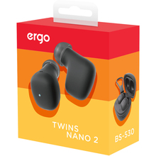 Гарнітура ERGO BS-530 Twins Nano 2 Black (BS-530K)