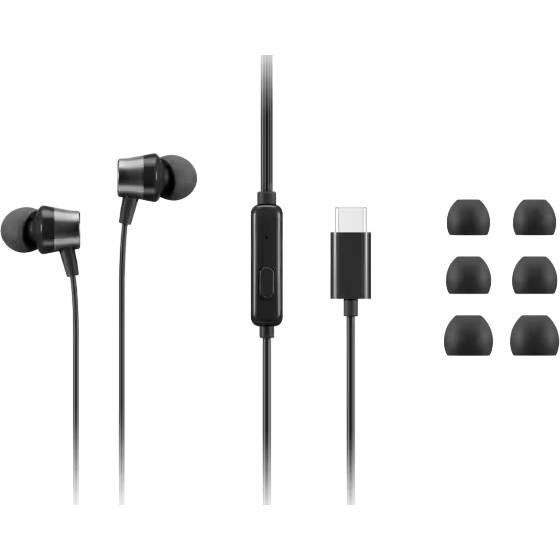 Гарнітура LENOVO USB-C Wired In-Ear Headphone (4XD1J77351) Конструкція внутрішньоканальні (у вушний канал)