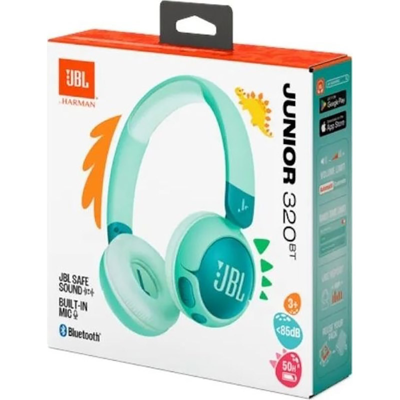 Замовити Гарнітура JBL JR320BT Green (JBLJR320BTGRN)