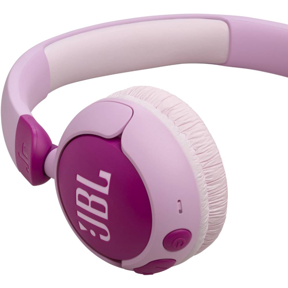 Гарнітура JBL JR320BT Purple (JBLJR320BTPUR) Додатково Версія Bluetooth: 5.3; Lithium-ion акумулятор (500 mAh/3.7 V); Час розмови: До 29 годин;  Батьківський контроль з можливістю налаштування гучності та часу відтворення;