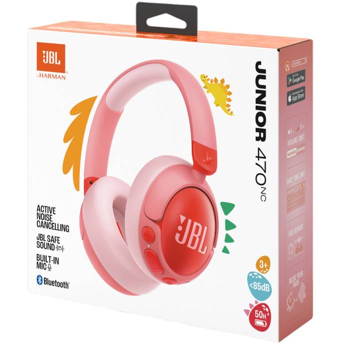 Фото Гарнітура JBL JR470NC Pink (JBLJR470NCPIK)