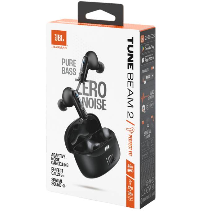 В Україні Гарнітура JBL TUNE BEAM 2 Black (JBLTBEAM2BLK)