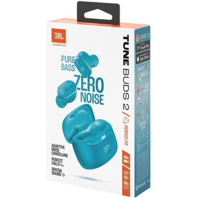 В Украине Гарнитура JBL TUNE BUDS 2 Turquoise (JBLTBUDS2TQE)