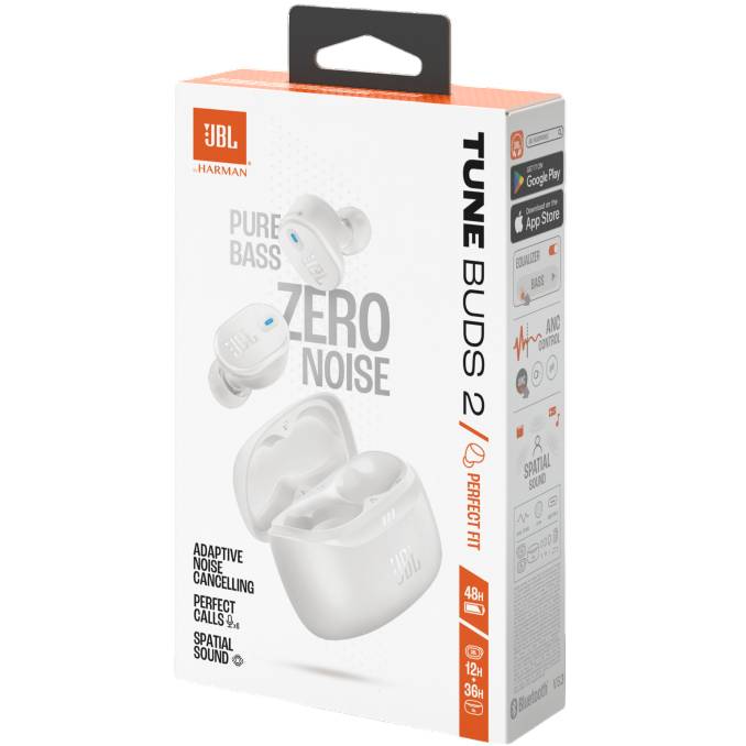 В Україні Гарнітура JBL TUNE BUDS 2 White (JBLTBUDS2WHT)