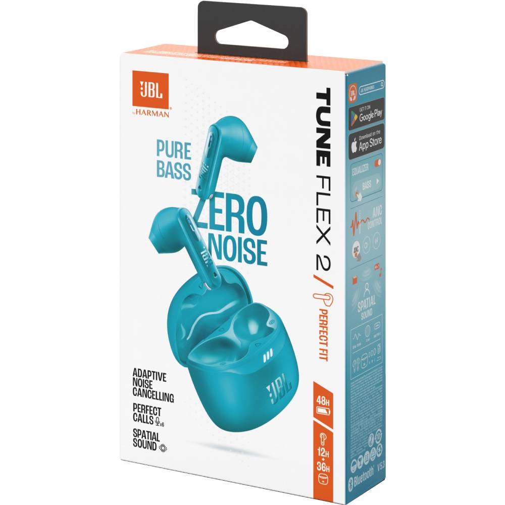 В Україні Гарнітура JBL TUNE FLEX 2 Turquoise (JBLTFLEX2TQE)