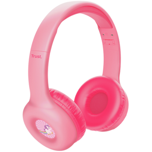 Гарнітура TRUST On-ear Nouna Kids Wireless Pink (25274_TRUST) Конструкція накладні (накладаються на вухо)