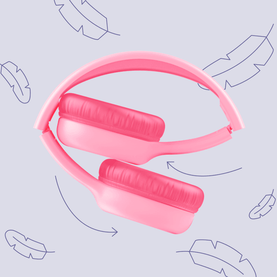 Гарнитура TRUST On-ear Nouna Kids Wireless Pink (25274_TRUST) Акустическое оформление закрытые