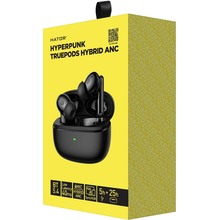 Гарнитура HATOR Hyреrpunk Truepods Hybrid ANC Black (HTA431)