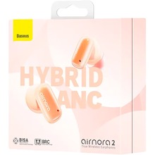 Гарнитура BASEUS AirNora 2 Wireless Gradient Orange (NGTW320207)