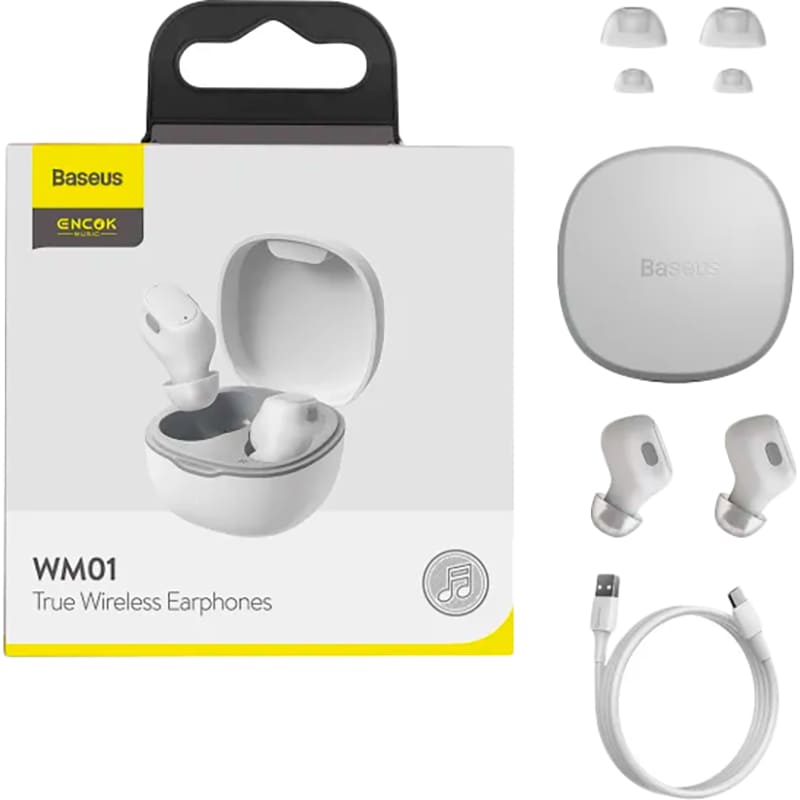 Покупка Гарнитура BASEUS Encok Wireless WM01 White (NGTW240002)