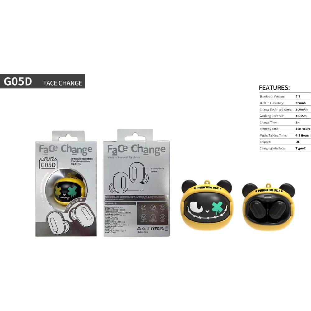 В Україні Гарнітура XOKO G05-face Yellow-Black (G05-YEBK)