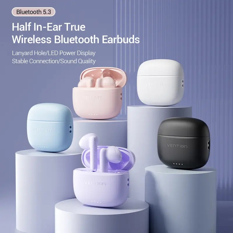 Гарнітура VENTION Elf Earbuds E03 Blue (NBHS0) Кріплення TWS (без дроту)