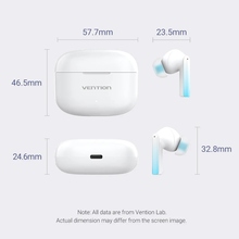 Гарнитура VENTION Elf Earbuds E04 White (NBIW0)