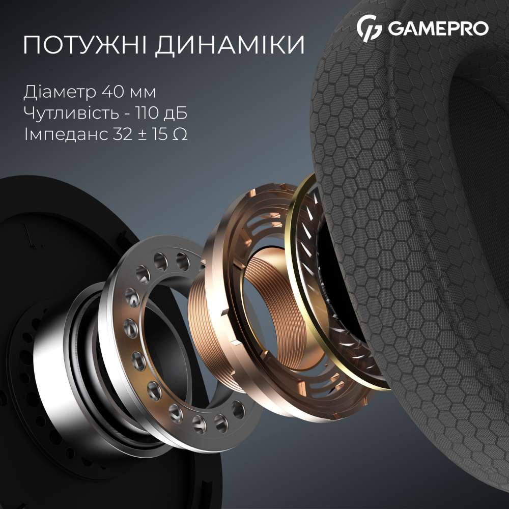 Гарнітура GAMEPRO Asgard Bragi (HSW250B) Акустичне оформлення закриті