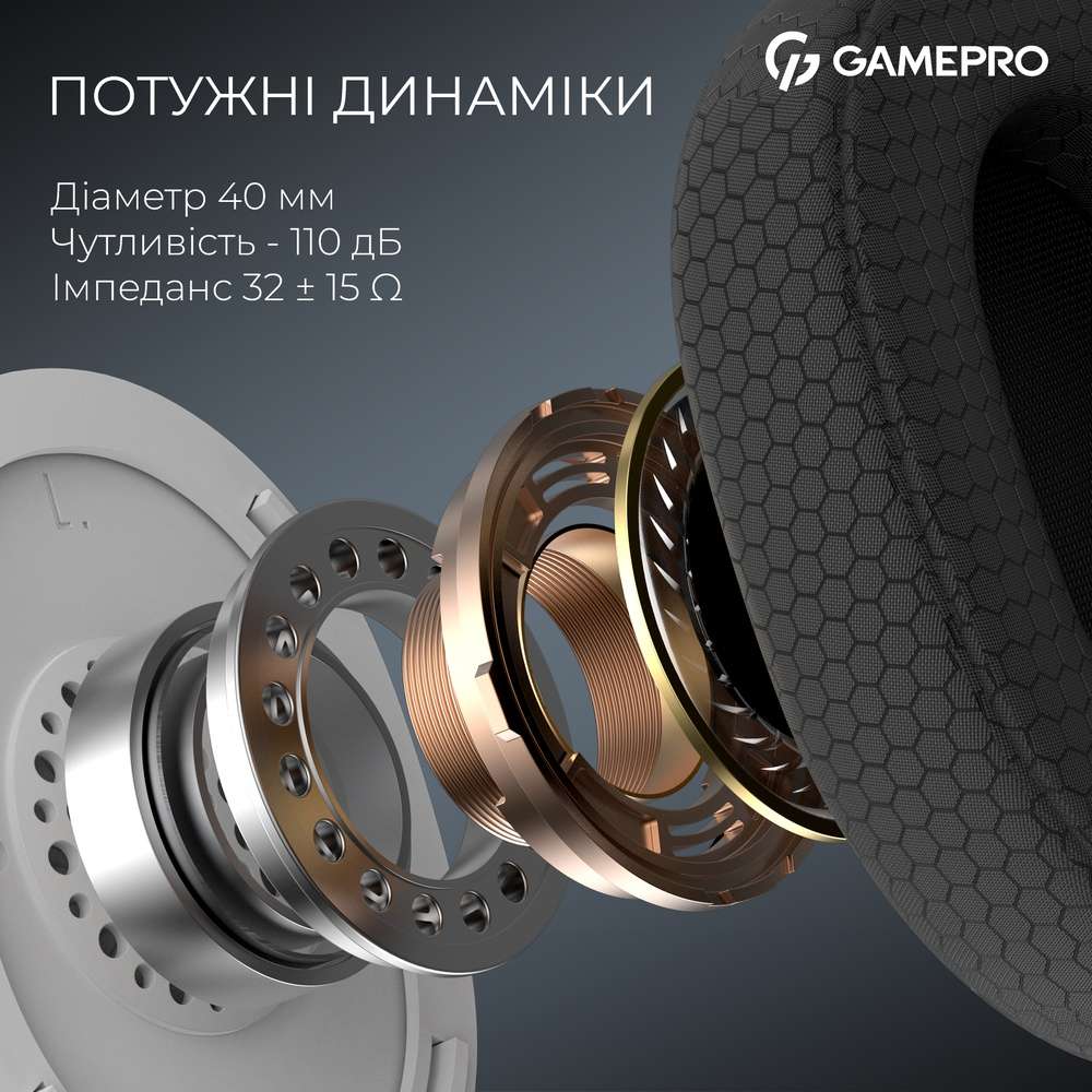 Зображення Гарнітура GAMEPRO Asgard Bragi (HSW250W)