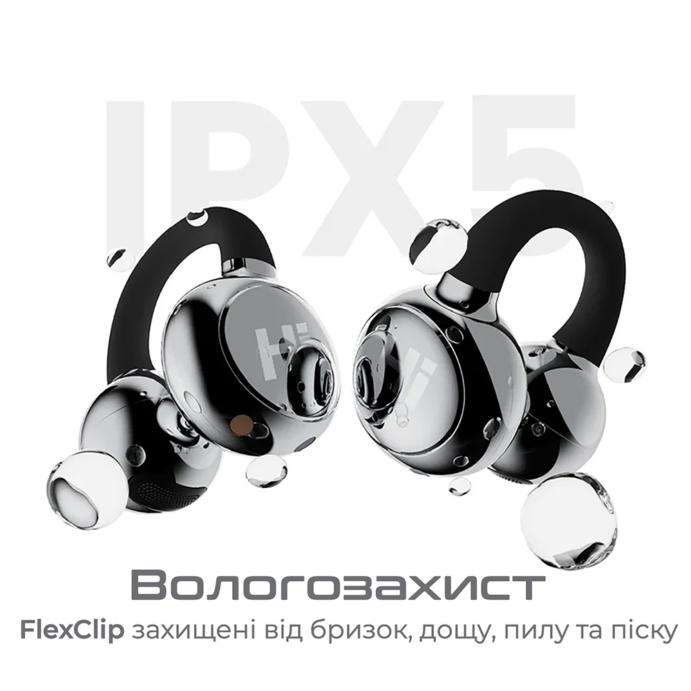 Гарнитура HIFUTURE FlexClip Black Акустическое оформление открытые