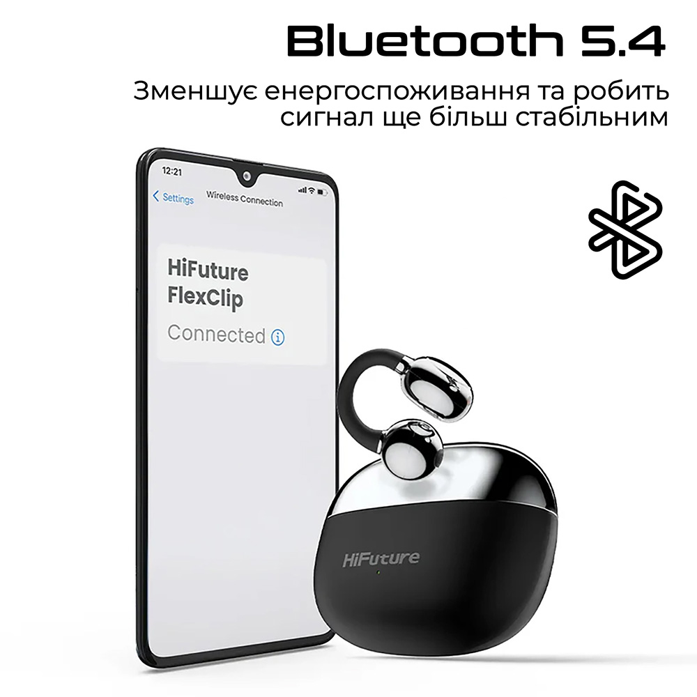 Внешний вид Гарнитура HIFUTURE FlexClip Black