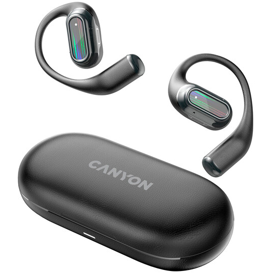 Гарнітура CANYON OnFlow 12 OWS ENC Black (CNS-TWS12BK) Конструкція кісткові (проводять звук через кістки черепа)