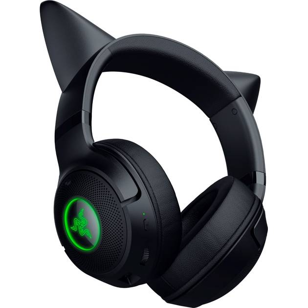 Гарнітура RAZER Kraken Kitty V2 BT Black (RZ04-04860500-R3M1) Додатково Bluetooth 5.2; Час роботи: До 40 годин з підсвічуванням, До 60 годин без підлітка; Інтерфейс заряджання: USB Type-C;