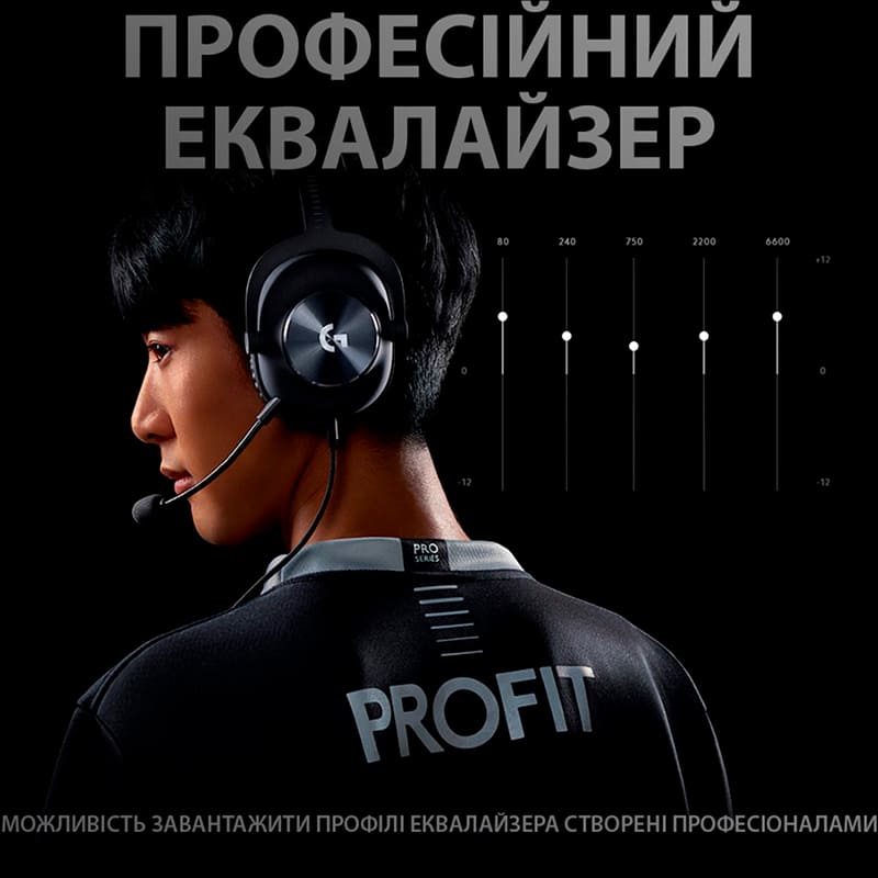 Замовити Гарнітура LOGITECH G PRO X Gaming Black (991-000358)