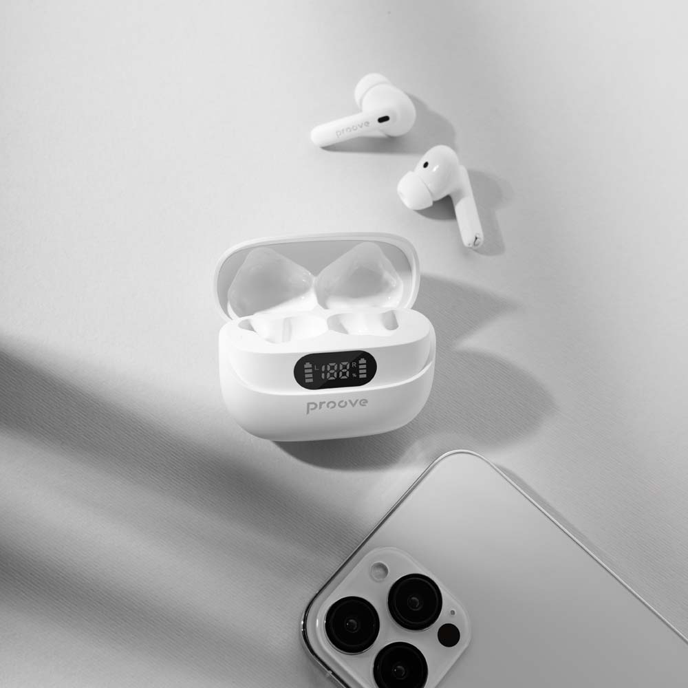 Гарнитура PROOVE Digital Pro TWS with ANC White (TWAP54002202) Акустическое оформление закрытые
