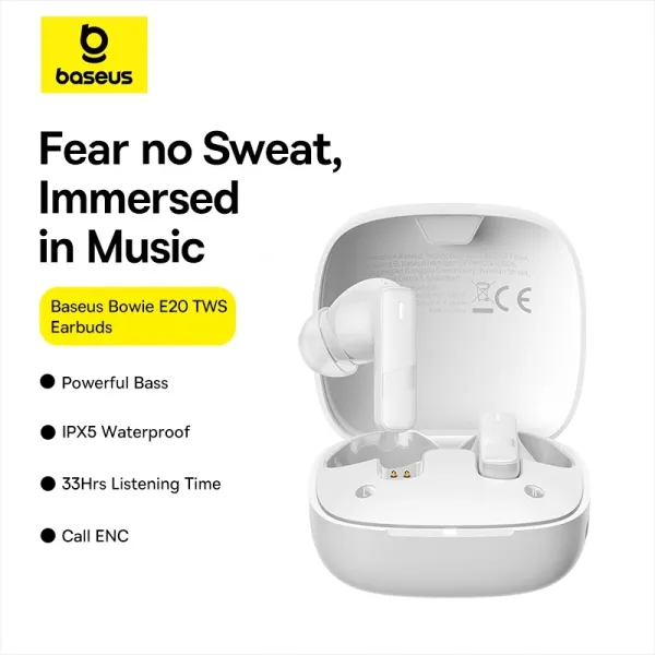 В інтернет магазині Гарнітура BASEUS Bowie E20 Stellar White (A00069700223-00)