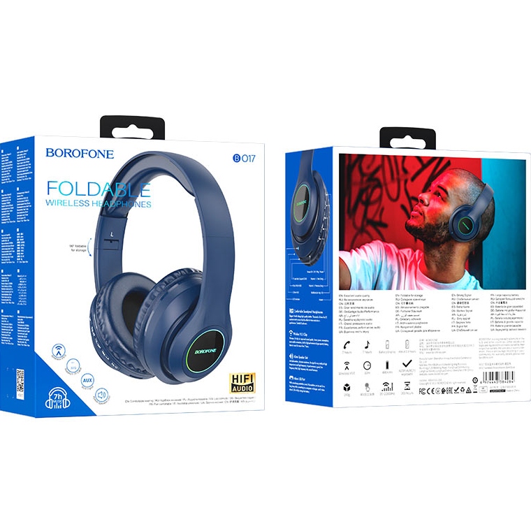 Гарнитура BOROFONE BO17 Dark Blue (BO17DU) Акустическое оформление закрытые