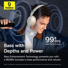 Гарнитура BASEUS Bass 35 Max Wireless Stellar White (A00070800221-00)