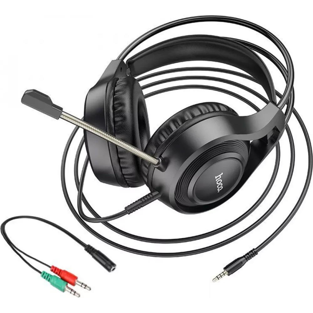Гарнитура HOCO W106 Tiger Black (6931474789297) Акустическое оформление закрытые