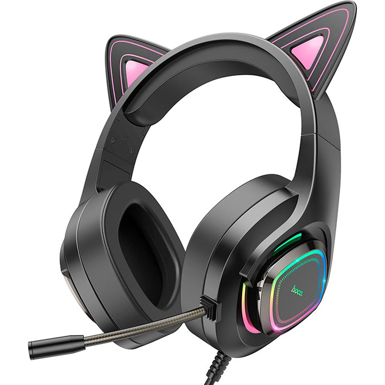 Гарнітура HOCO W107 Cute Cat Ears Phantom (6931474791252) Гарнітура HOCO W107 Cute Cat Ears Phantom (6931474791252)