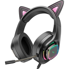 Гарнітура HOCO W107 Cute Cat Ears Phantom (6931474791252)