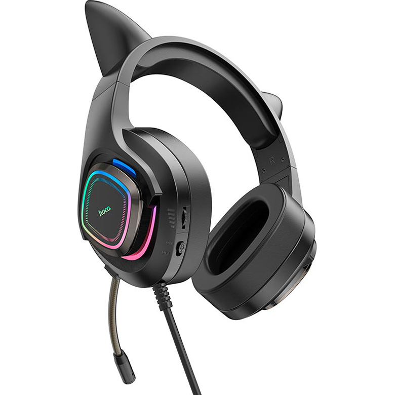 Гарнітура HOCO W107 Cute Cat Ears Phantom (6931474791252) Вид гарнітура
