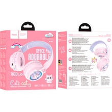 Гарнитура HOCO W50 Cute Fun Pink (6942007619585)