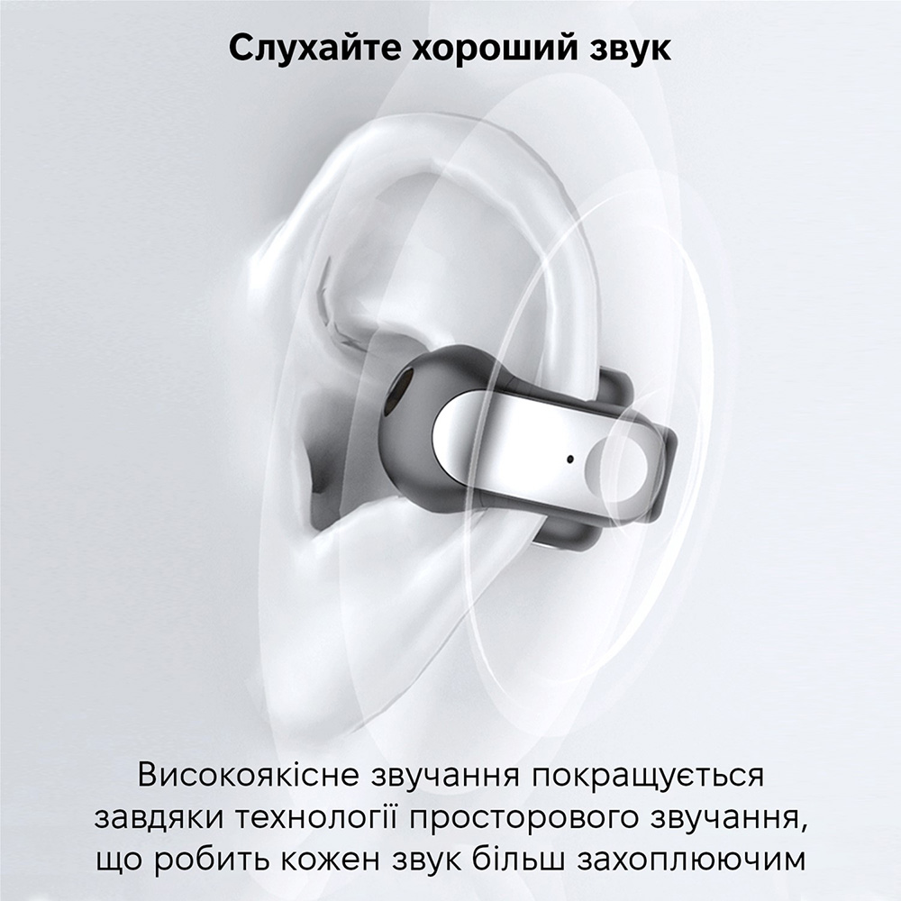 Гарнітура INSPIRE YX31 Black Конструкція накладні (накладаються на вухо)