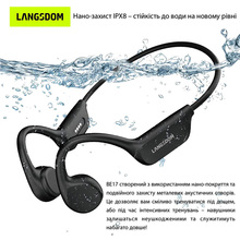 Гарнітура LANGSDOM Open Ear Sport BE17 Black