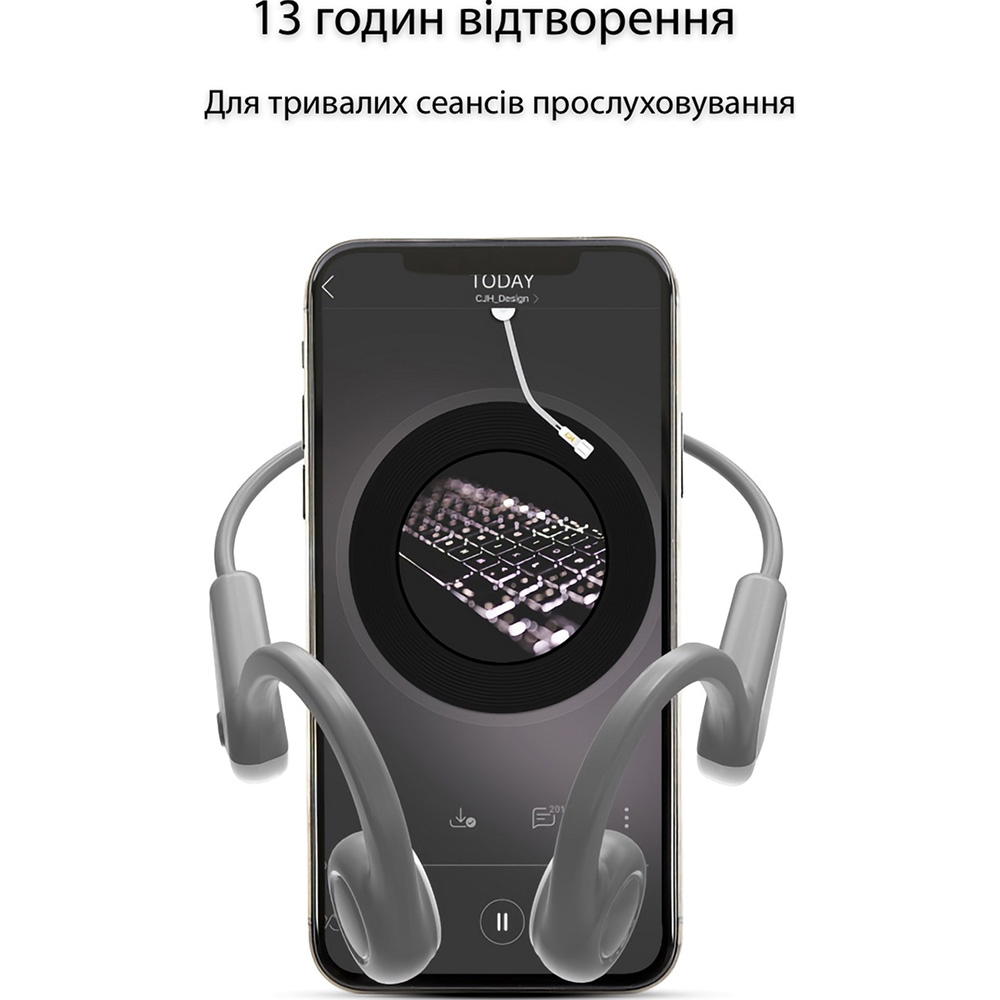 Гарнитура LANGSDOM BE13 White/Grey Акустическое оформление открытые