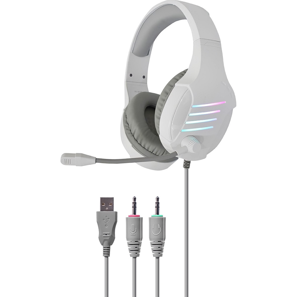 Гарнітура LANGSDOM HCG07-G7 White Додатково інтерфейс підключення: 3.5 мм (mini-Jack), USB Type-A