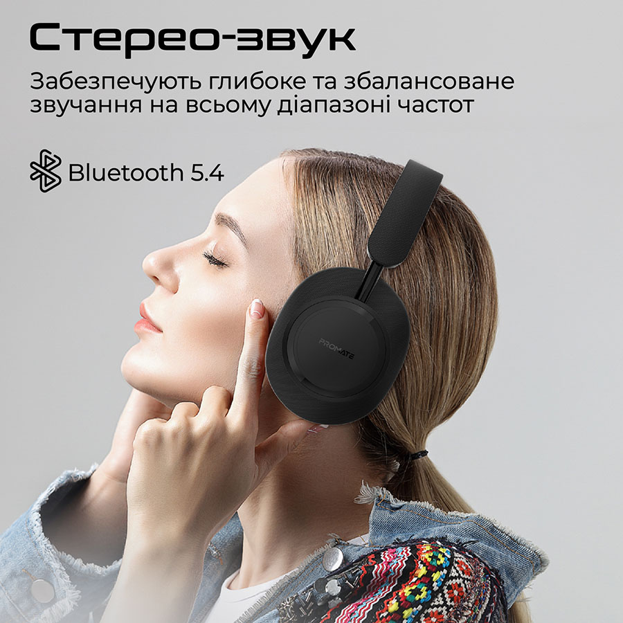 Гарнітура PROMATE Takt Black (takt.black) Вид гарнітура