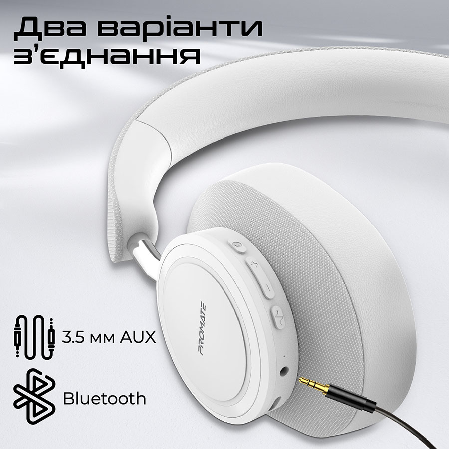 Зовнішній вигляд Гарнітура PROMATE Takt White (takt.white)