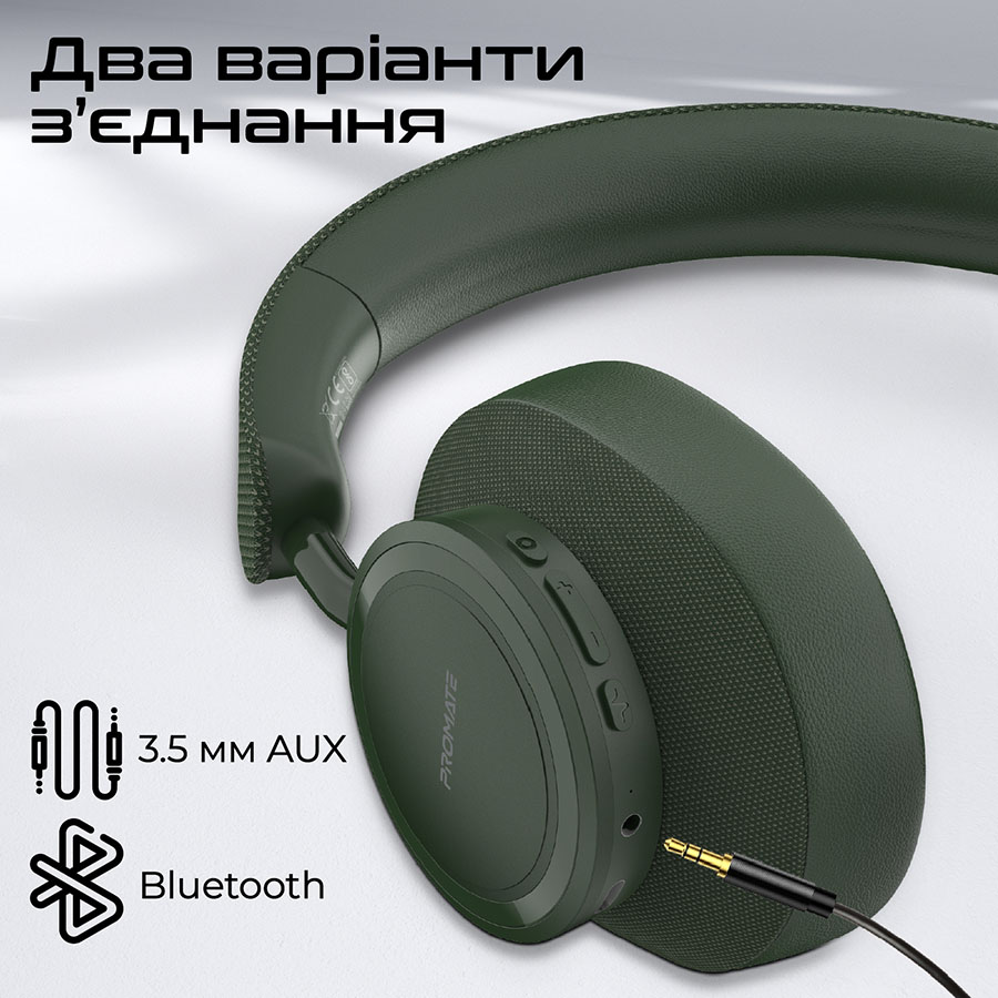 Внешний вид Гарнитура PROMATE Takt Midnight Green (takt.midnightgreen)