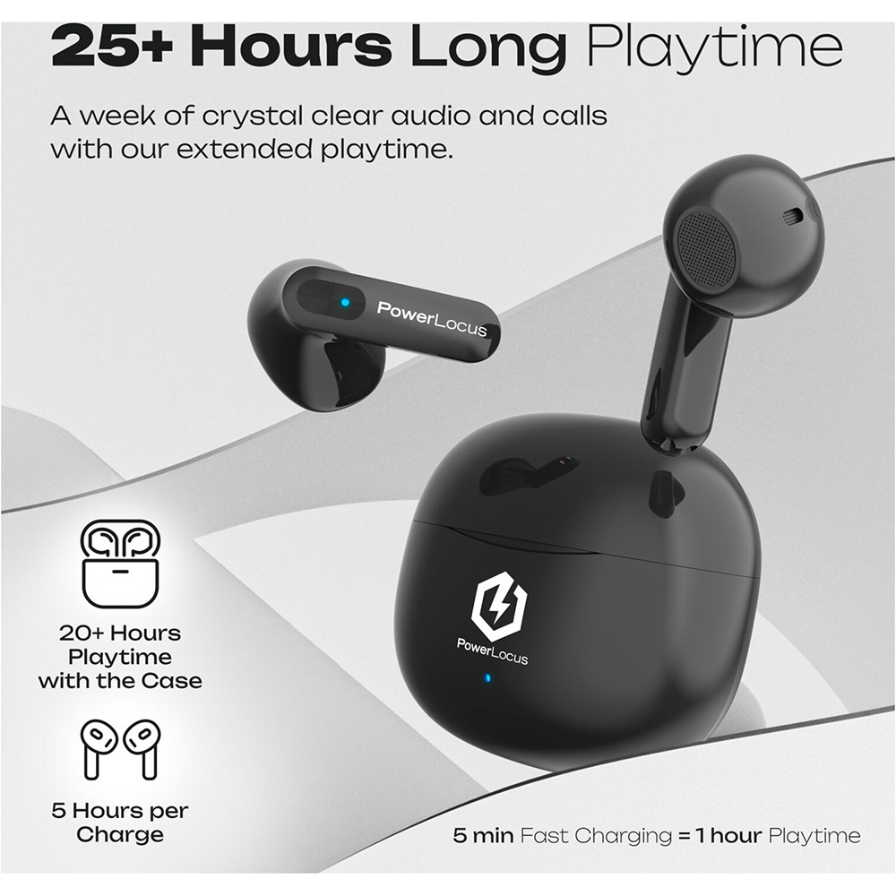 Внешний вид Гарнитура POWERLOCUS Vibe Black (pwl-vibe-black)
