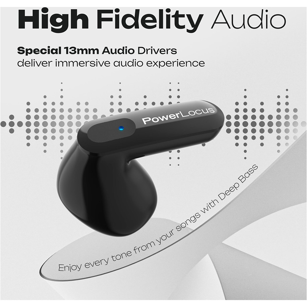 Фото Гарнитура POWERLOCUS Vibe Black (pwl-vibe-black)