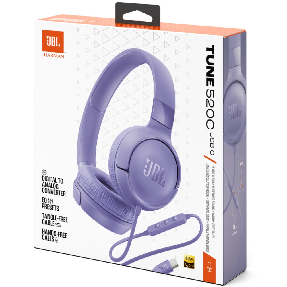 Заказать Гарнитура JBL TUNE 520C Purple (JBLT520CPUR)